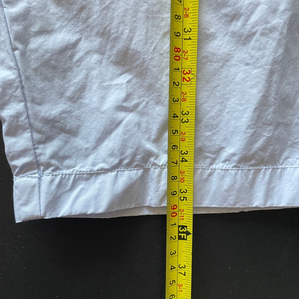 Manuelle Guibal Paris Pants Blue Cotton Wide Leg Elastic Waist France Sz S - Picture 7 of 8
